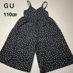 ＧＵ水玉模様のキャミソールオーバーオール