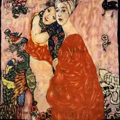 激レア　クリムト　silk scarf スカーフ　女友達　オーストリア製