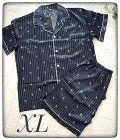 メンズ 半袖 ショートパンツ 上下セット ルームウェア ◆ 部屋着 前開き XL