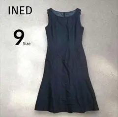 【イネド】INED ノースリーブワンピース マーメイド 9 ブラック