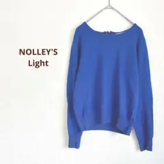 NOLLEY'S Light 長袖ニット アンゴラ混　毛混　ファスナー
