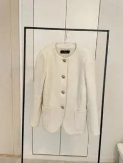 allureville シープパイルノーカラージャケット