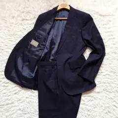 美品　ユナイテッドアローズ　大きいサイズ　スーツ　セットアップ　ストライプ