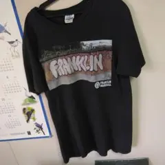 FRANKLIN MARSHALL グラフィティTシャツ ブラックXL