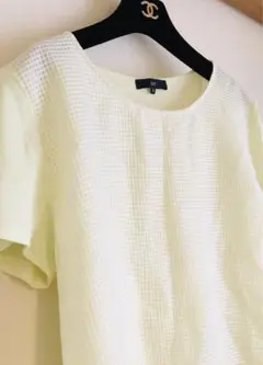 La.f…ラエフ✨レモンイエロー　半袖 メッシュシャツ　サイズ3