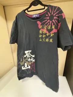 グラフィックプリント 半袖Tシャツ LLサイズ 黒