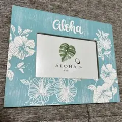 ハワイ　フォトフレーム　写真たて　aloha ハイビスカス　夏　ハワイ土産