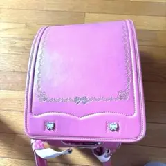 ピンク リボン刺繍 ランドセル