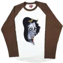 【XXLサイズ】Supreme Demon Raglan デーモン　カットソー Supreme Demon Raglan L/S Top White メンズ - FW22 - JP