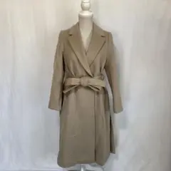 NINE ロングベルテッドコート ロングチェスターコート