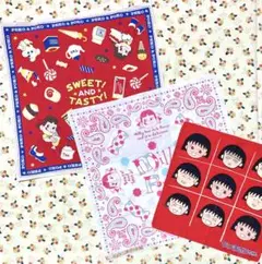 【 ミルキー 】ペコちゃん ちびまる子ちゃん ハンカチセット