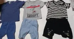 スヌーピー Tシャツとショートパンツセット(70㎝～80cm)まとめ売り