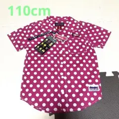 DEGRELATE ドット柄 半袖シャツ　110cm ユニセックス　スケーター