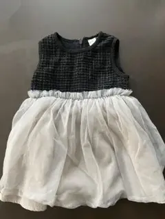 送料込！　cottoli 黒とグレーのワンピース 95cm