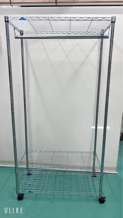 【中古】大阪引取限定 大型スチールラック 衣類収納 キャスター付き 即買い❌