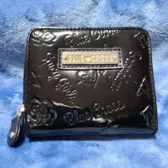 ナルミヤ⭐BLUE CROSS ブラック エナメル調 ブラック財布