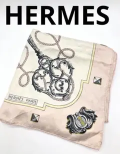 HERMES ブランド ピンク ハンカチ スカーフ お洒落 レディース