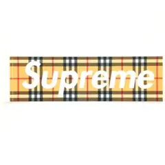 SUPREME BEIGE BURBERRY BOX LOGO STICKER