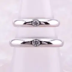 ★HARRY WINSTON★ ラウンド マリッジリング ペアリング PT950