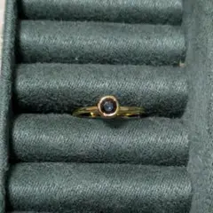 ビジュマム　Bijumam　リング　petit ring　ロンドンブルートパーズ