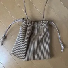 新品未使用　巾着プリーツショルダー