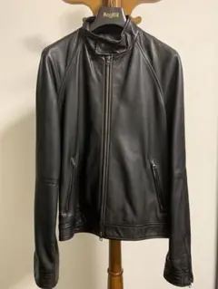 定価15万バーニーズ ライダース ラムレザー 46 未使用保管品