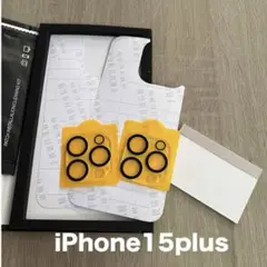 残り1点⭐️iPhone15plus 背面フィルム レンズフィルム 保護セット