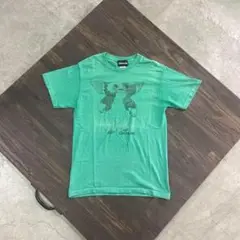 7SM1【GREMLiNS】ワナーブラザーズ　Tシャツ　緑　S 古着used