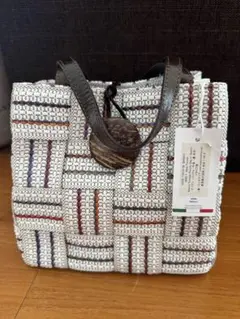 アルマトヌッティ ALMA TONUTTI レザーハンドルメッシュバッグ