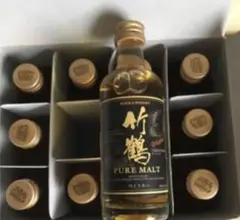 ニッカ 竹鶴 ピュアモルト 旧ボトル ミニ 12本