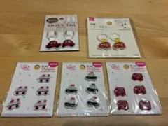 赤い車　消防車　救急車　パトカー　シューズタグ　うわぐつタグ　ミニワッペン