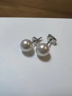 4日まで限定価格 ミキモト MIKIMOTO パール ピアス ホワイトゴールド