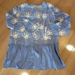 上質コットンデニム刺繍ブラウス新品【日曜日限定お値下げ中】