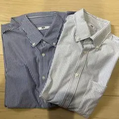 ユニクロ ボタンダウン半袖シャツ 2点セット