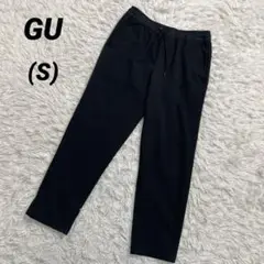 GU ジーユー　イージーアンクルパンツ　クロップドパンツ　黒　テーパード