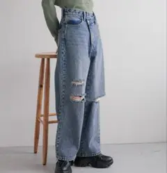 LOWRYS FARM COEN／ワイドストレートパンツ