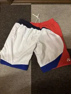 YONEX バドミントンパンツ Lサイズ 赤/白/青