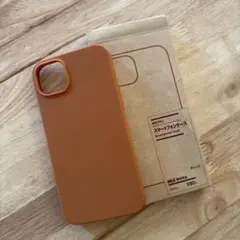 【未使用】無印良品 スマートフォンケース iPhone 14 plusオレンジ