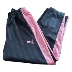 【y2k】PUMA プーマ　ジャージ　下　ネイビー×ピンク　Ｍ