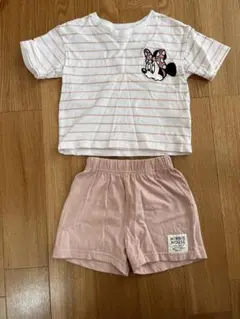 ミニーマウス Tシャツとショートパンツ セット 90