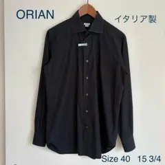 ORIAN ブラックシャツ サイズ40 15 3/4