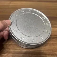 シルバー缶 蓋付き