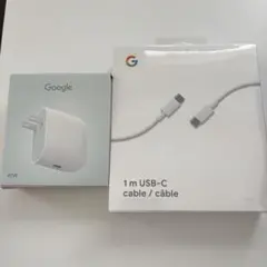 Google 純正　ケーブルと45W充電器のセット