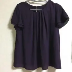 Used ニッセン　トップス　紫系　ジョーゼット　LL 裏地付き