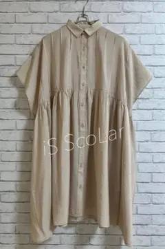★新品★ iS ScoLar シャツワンピース　ゆったり