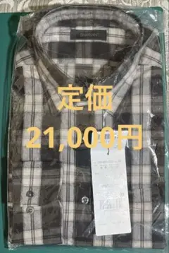 【新品】D′URBANダーバン　ＬＬ長袖　グレー　黒　チェック