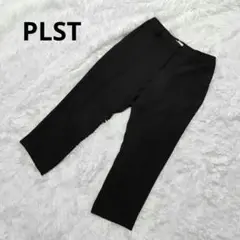 PLST プラステ テーパードパンツ ブラック XXL 大きいサイズ※裾上げあり