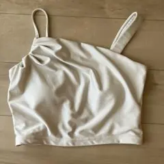 【SUKALA】シャインストレッチアシンメトリーブラトップ　Lサイズ