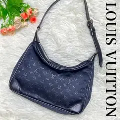 【超希少❗️】 LOUIS VUITTON モノグラムサテン リトルブローニュ 黒