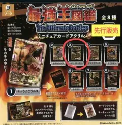 最強王図鑑　ミニチュアカードアクリル　ガチャガチャ　ヘラクレスオオカブト